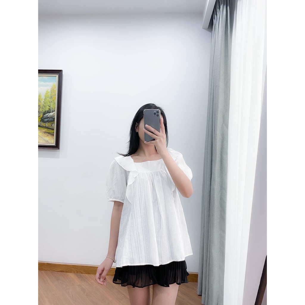 [Ảnh thật/Video] Áo babydoll pha chút Ulzzang kiểu mới Vải Quảng Châu Áo babydoll siêu cuteeee  - Lymz Store