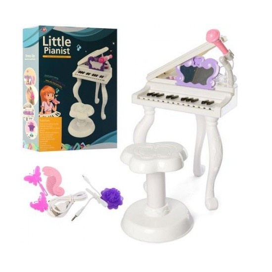 Đồ chơi đàn Piano kèm set trang điểm có ghế ngồi cho bé J93-01