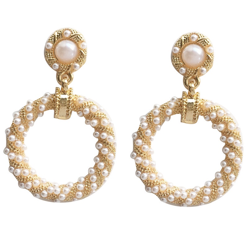 Đôi Bông Tai Ngọc Trai Thời Trang Hàn Quốc