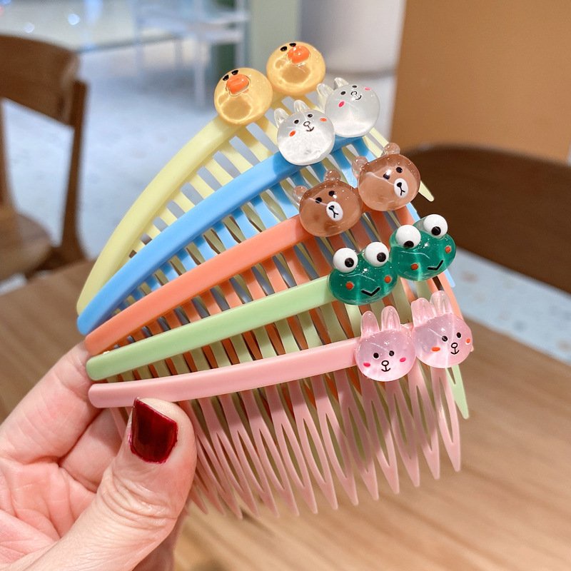 Cài Tóc Xước Tóc Cho Mẹ Và Bé Nhiều Màu Gắn Sticker Ngẫu Nhiên Phong Cách Hàn Quốc