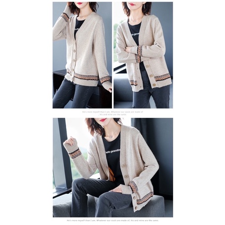 áo khoác len cardigan nữ họa tiết thổ cẩm