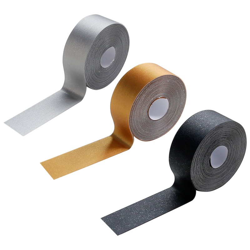 Cuộn Băng Keo PVC Màu Đen / Vàng / Bạc Dán Cầu Thang Chống Thấm Nước Trang Trí Nhà Cửa / Phòng Ngủ /