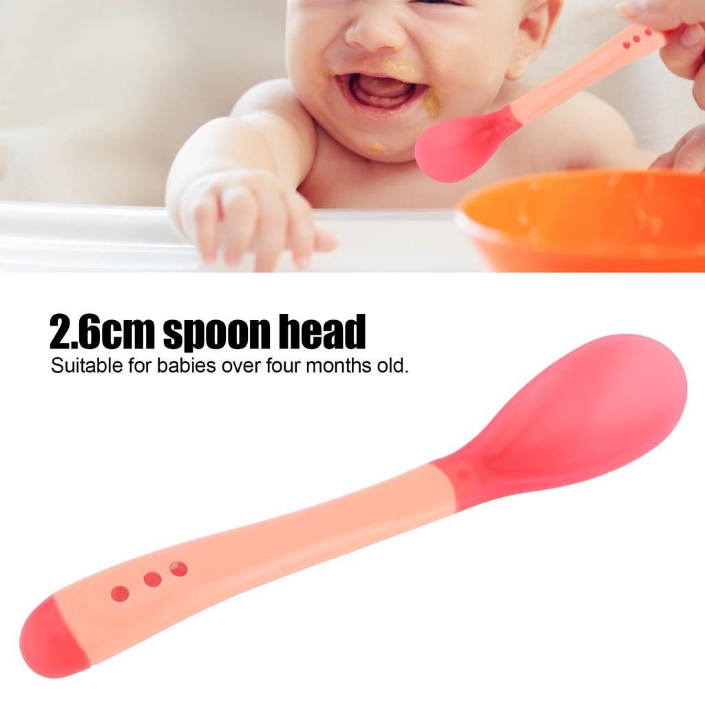 Thìa và nĩa cho bé ăn dặm có thể thay đổi theo nhiệt độ an toàn tiện lợi