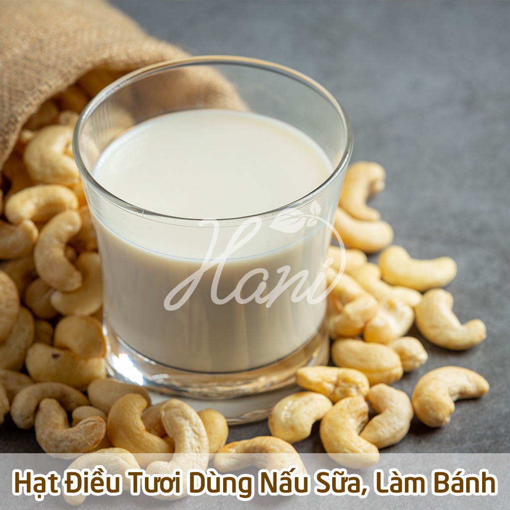 Hạt Điều Tươi Bình Phước Làm Sữa, Loại Vỡ (Bể) Đôi, Hỗ Trợ Ăn Kiêng Giảm Cân Thực Dưỡng  Hani Food