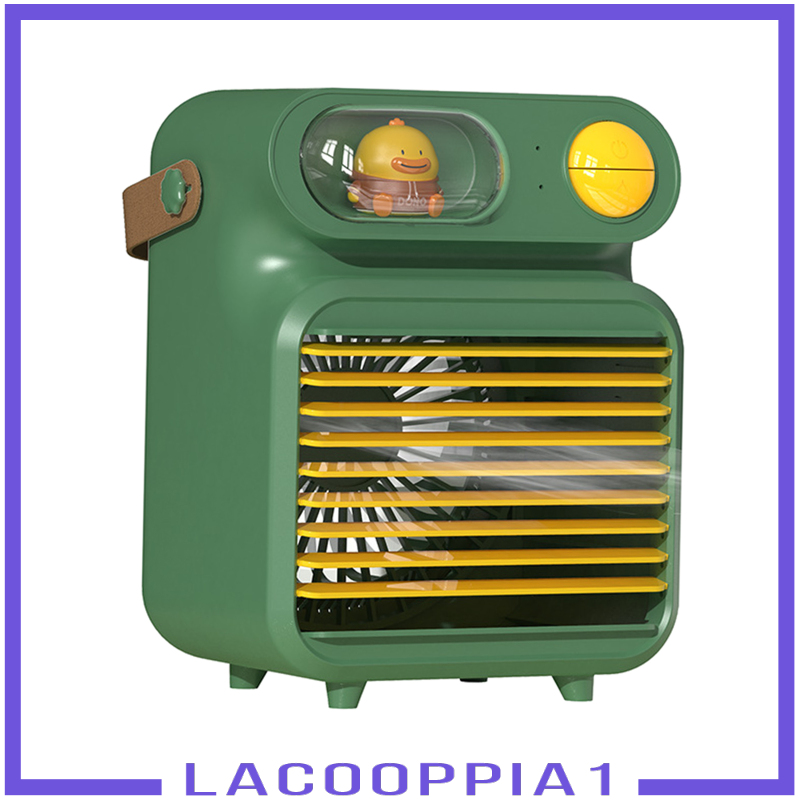 [LACOOPPIA1]Air Conditioner Humidifier Fan 4000mAh with 150ml Ice Water Tank for Room