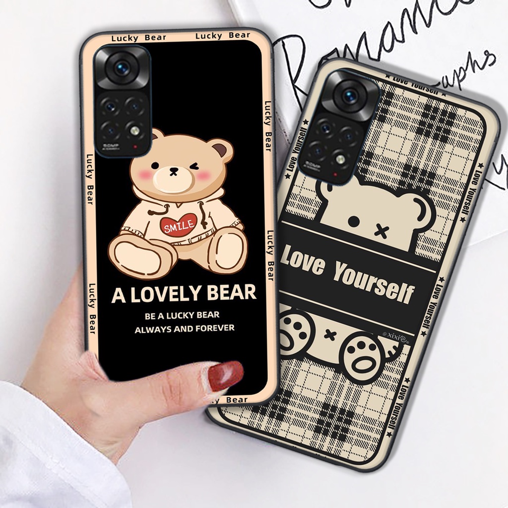 Ốp lưng Xiaomi Redmi Note 11 4G 5G / Note 11S / Note 11 Pro 4G 5G in hình cute, chú gấu tinh nghịch siêu chất siêu rẻ