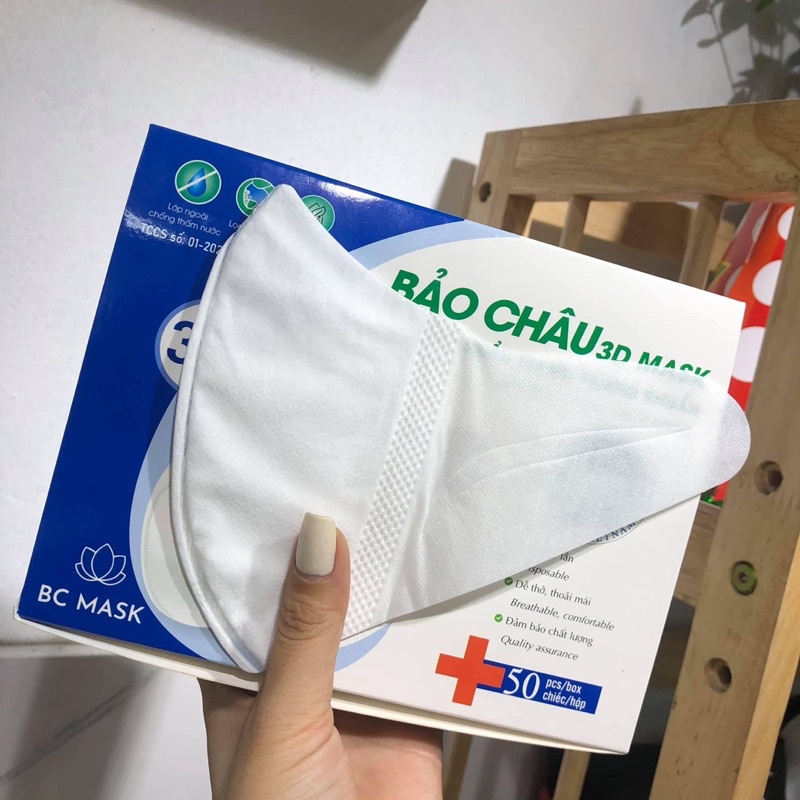 (50 cái) Khẩu Trang 3D Mask Bảo Châu