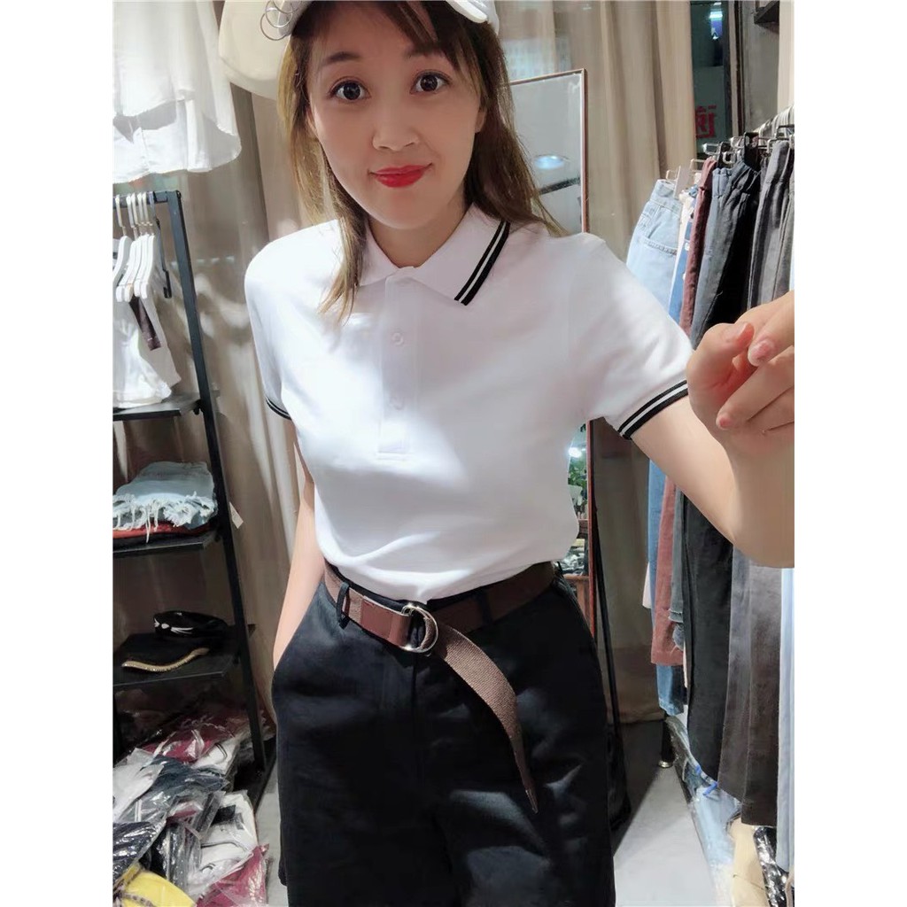 Áo polo CK viền cổ