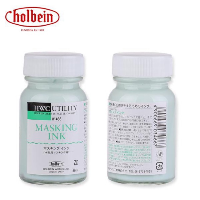 Masking Fluid - Dung dịch Holbein keo chặn màu nước lọ chiết 5ml