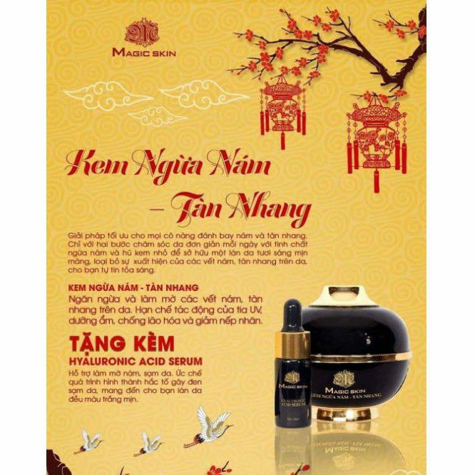 Kem Ngừa Nám Tàn Nhang, Dưỡng Da Magic Skin