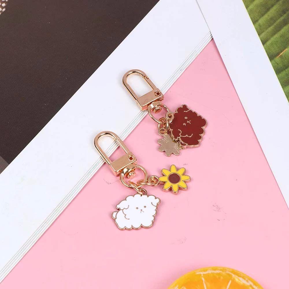LANFY Móc Khóa Hình Chú Chó Hoạt Hình Đáng Yêu