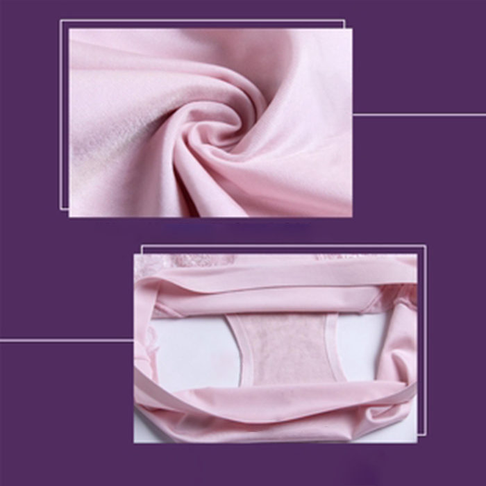 M~2XL Sexy Lace Panties Women Ice Silk Seamless Mid-Waist Transparent Autumn and Winter Cotton Crotch Ladies Briefs | BigBuy360 - bigbuy360.vn