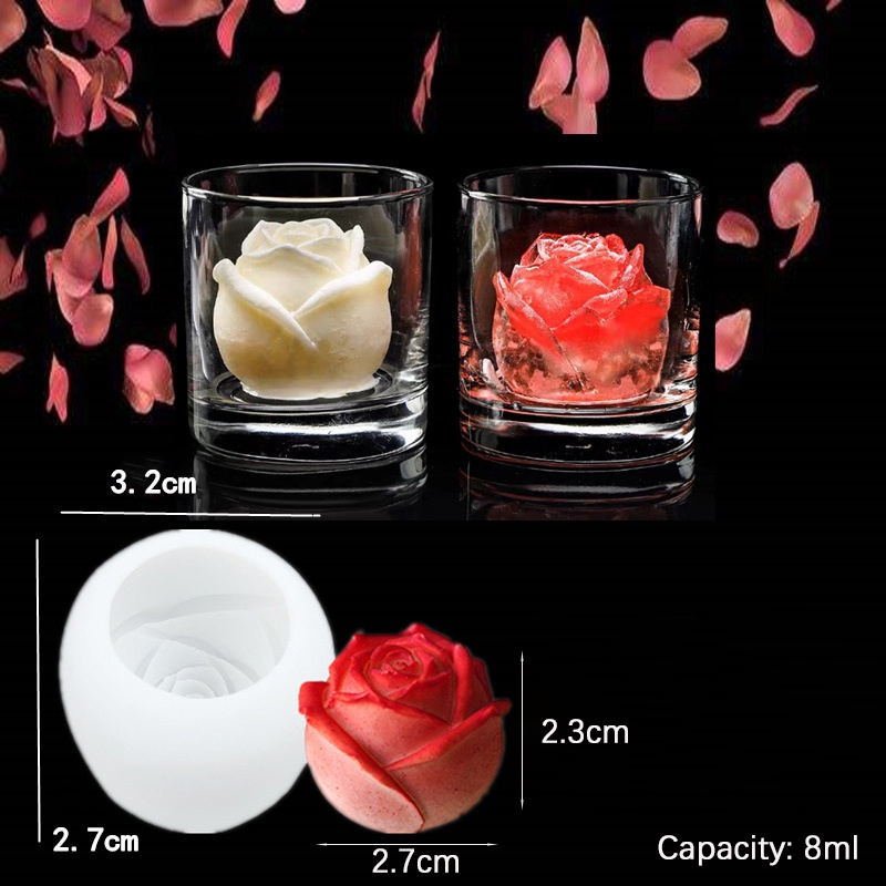 Khuôn Silicone Làm Nước Đá/Sô Cô La/Xà Phòng Hình Gấu Uống Cà Phê/Nước Ép DIY &amp; Hình Con Chó