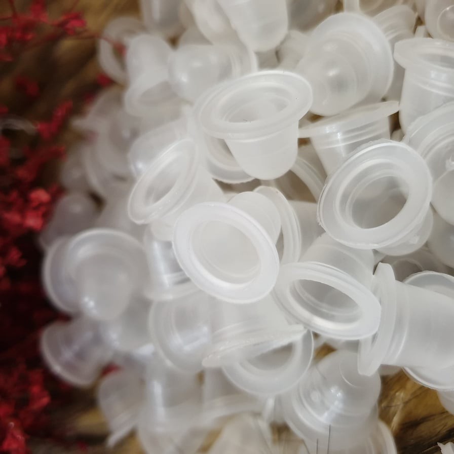 Bịch 100 hũ mực silicon cao cấp sz to và nhỏ