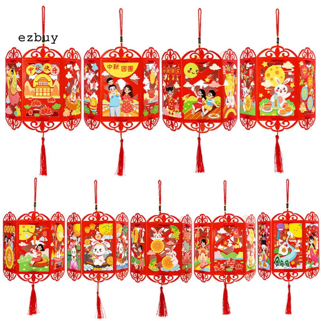 Lồng Đèn Vải Không Dệt Treo Trang Trí Lễ Hội Mùa Thu