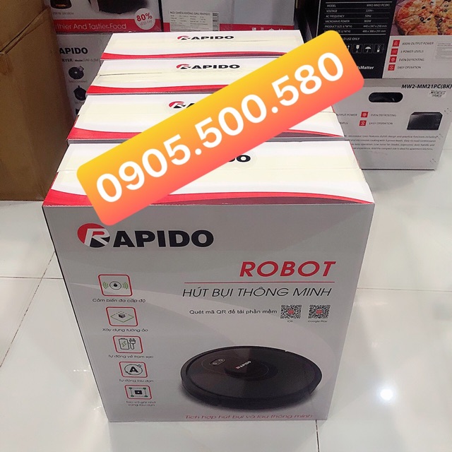 Robot hút bụi và lau nhà Rapido R8S (Đức chính hãng)