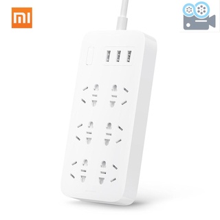 Ổ cắm điện xiaomi mijia 6 cổng sạc nhanh với 3 cổng usb 250v