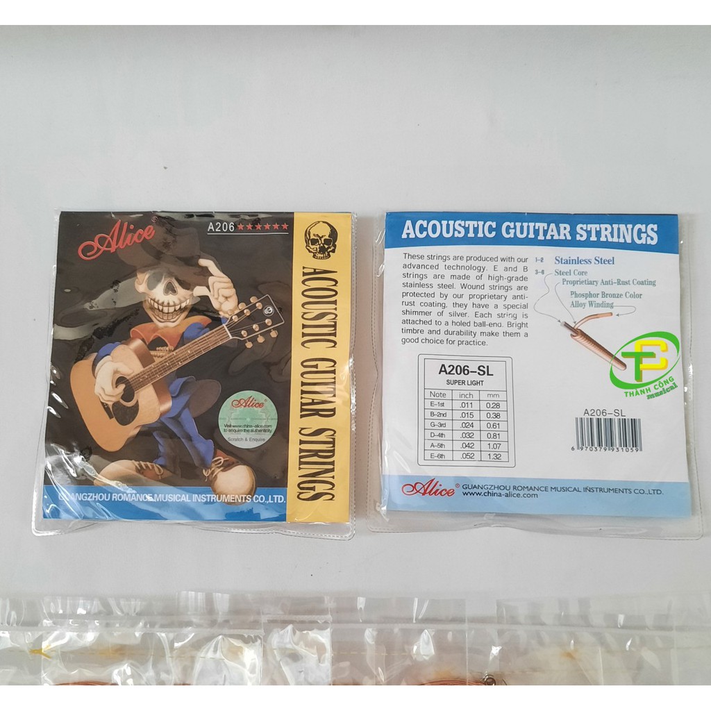 Dây đàn guitar acoustic Alice A206 | Nhạc Cụ Thành Công