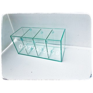 Bể cá betta 4 ngăn ( 4 in 1) Vách ngăn có thể tháo lắp - bể cá mini.