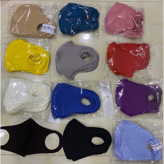 [Mã NOWSHIPVUI1 giảm 25k đơn 50k] COMBOM 10 CÁI KHẨU TRANG VẢI SU HÀN QUỐC