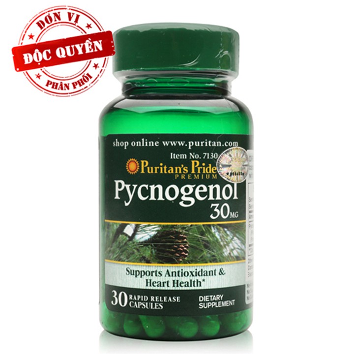 chống oxy hóa mạnh gấp 50 lần vitamin E ngừa lão hóa từ bên trong, Chiết xuất nhựa cây thông đỏ Pycnogenol