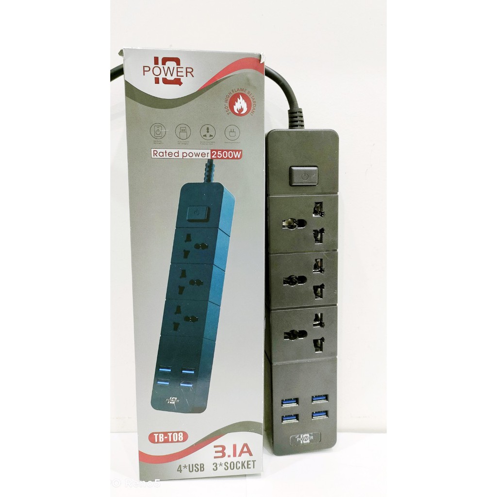 Ổ điện đa năng, Ổ cắm điện thông minh 6 cổng USB sạc nhanh 4.4A an toàn chống giật,chống cháy nổ