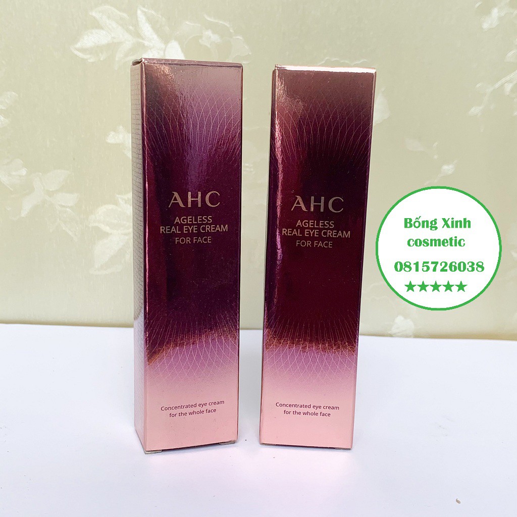 Hàng Auth] Kem mắt AHC Ageless Real Eye Cream For Face 12ml