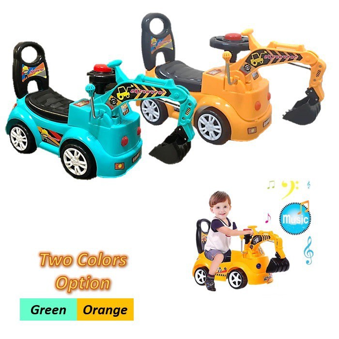 ĐỒ CHƠI XE CẨU CHÒI CHÂN CÓ NHẠC XC - 1388 CHO BÉ