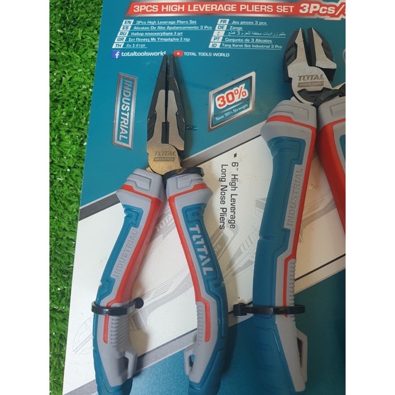 Bộ 3 kìm răng, cắt và mũi dài  TOTAL THT2K0301S