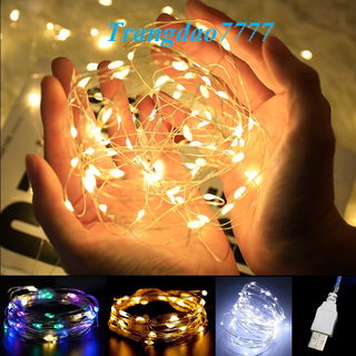 Đèn Led Xài Pin AA Không Chớp Nháy Dài 3M 30 Bóng Đèn Led Đom Đóm Fairy Light Trang Trí Decor Mô Hình Đẹp Rẻ