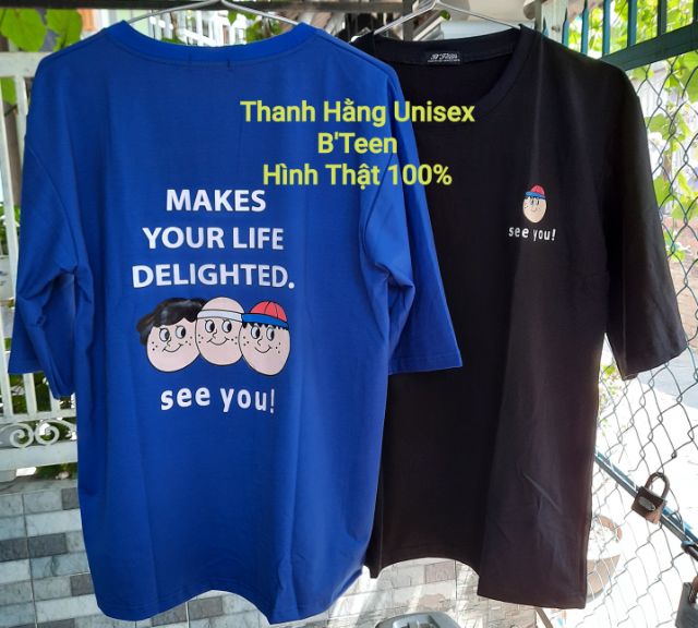 Áo thun tay lỡ [ % Hình Thật ] Unisex See You...