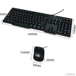 Bàn Phím Đen 3.30 Logitech K120K100 Mk200