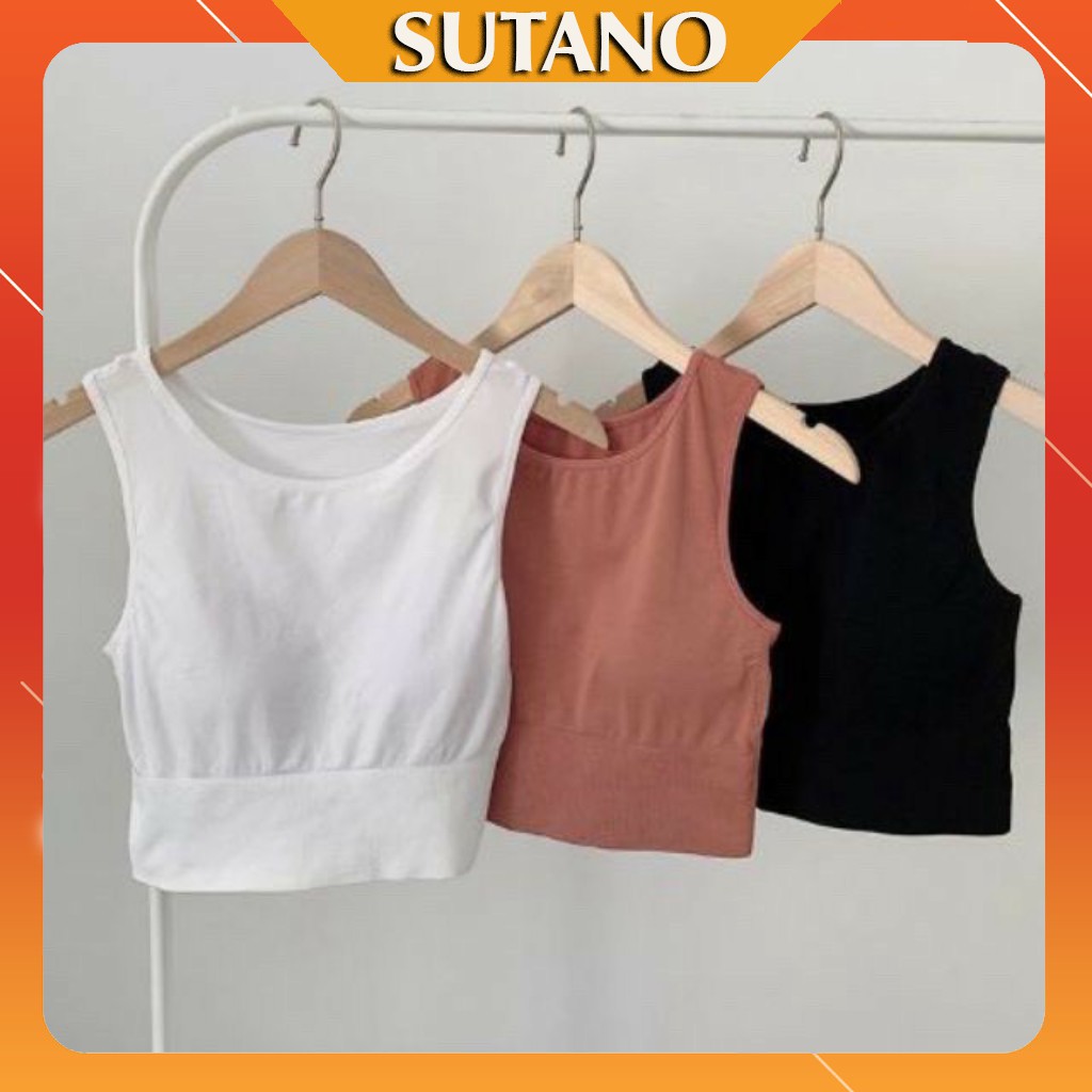 Áo Sát Nách Tập Thể Thao, Gym, Yoga - Áo Croptop thời trang nữ sang chảnh AL376 SUTANO