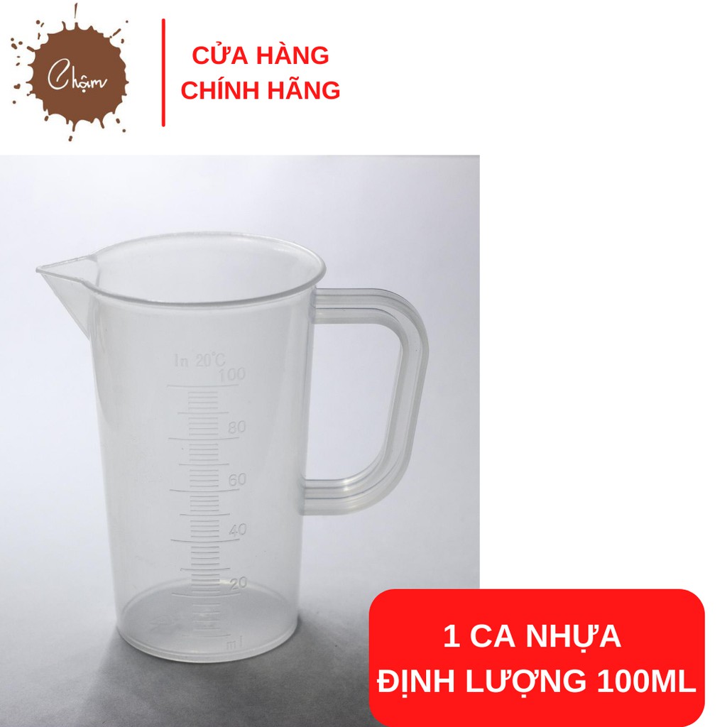 Ca nhựa định lượng 100ml dùng để đong nước chế cà phê phin | BigBuy360 - bigbuy360.vn