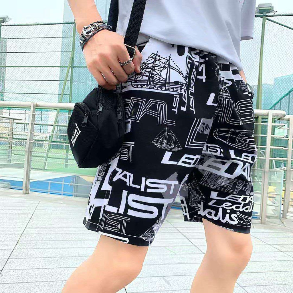 Quần Đi Biển Chất Dù Siêu Đẹp BBS WEAR Nhanh Khô, Quần short bơi nam nhanh khô mùa Hè (Chim hải âu)