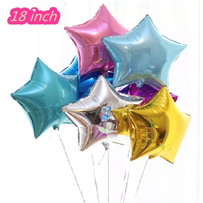 Bóng bay nhôm ngôi sao 18inch trang trí sinh nhật
