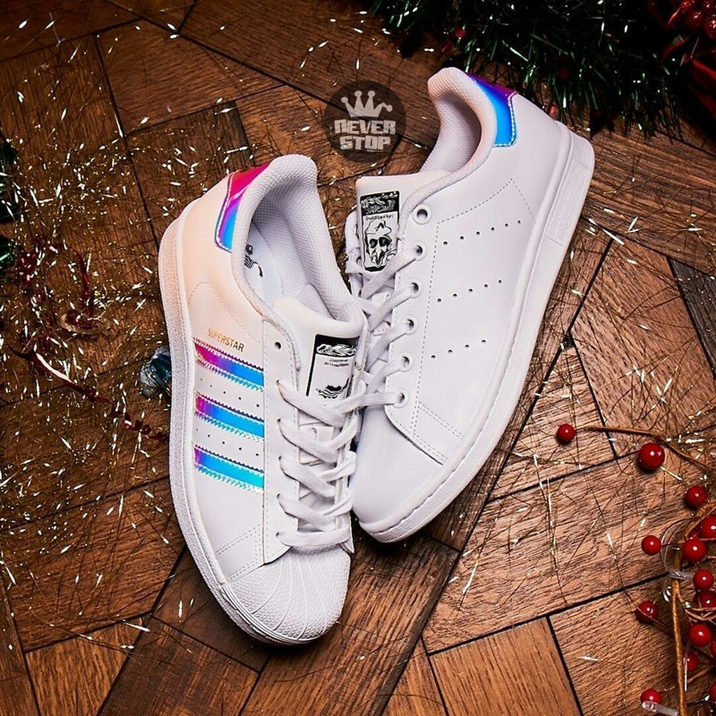 Giày ADIDAS SUPERSTAR HOLOGRAM cổ thấp nữ thế thao siêu xinh siêu chất giá rẻ | NeverStopShop.com