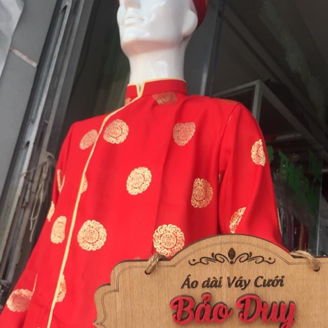 Áo dài gấm Thái Tuấn cao cấp