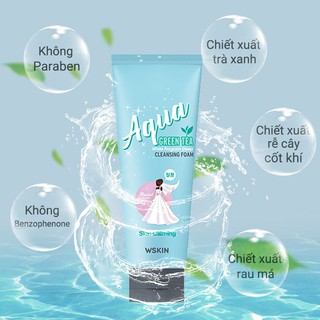 Sữa rửa mặt green tea aqua skin calming