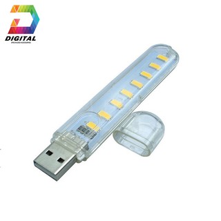 Combo 2 Đèn Led Mini 8 Bóng Siêu Sáng Cổng USB