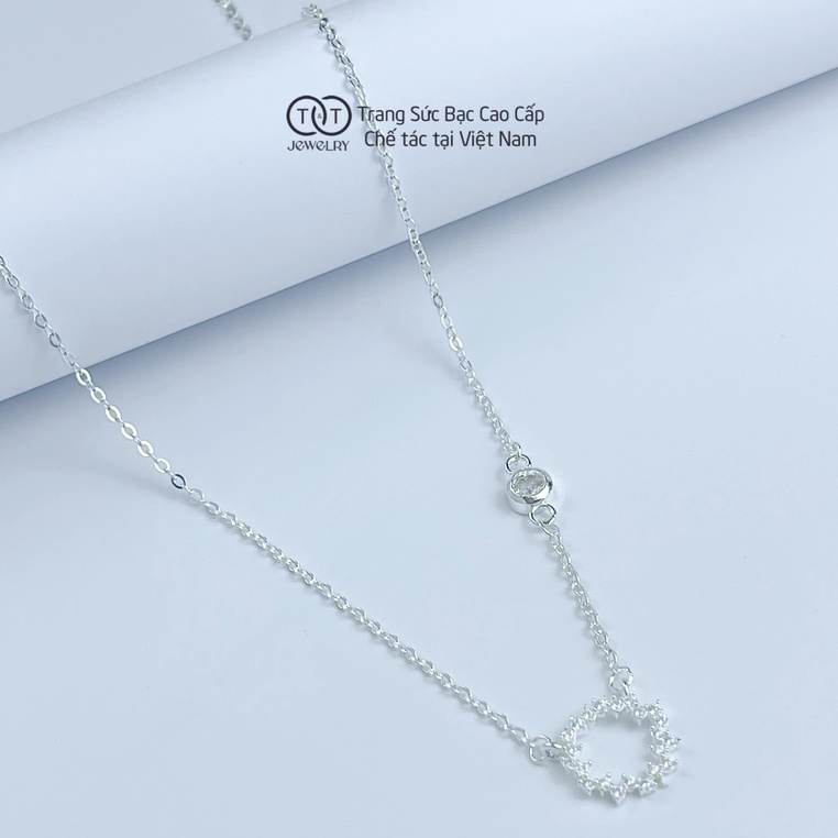 Dây chuyền Bạc nữ Huyền Thoại Biển Xanh s925 T&amp;T Jewelry cao cấp DC05