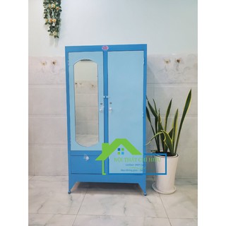 Tủ sắt cao 1m6x2 nhiều màu tiện dụng cho sinh viên, tủ nhỏ gọn dễ di chuyển giá rẻ