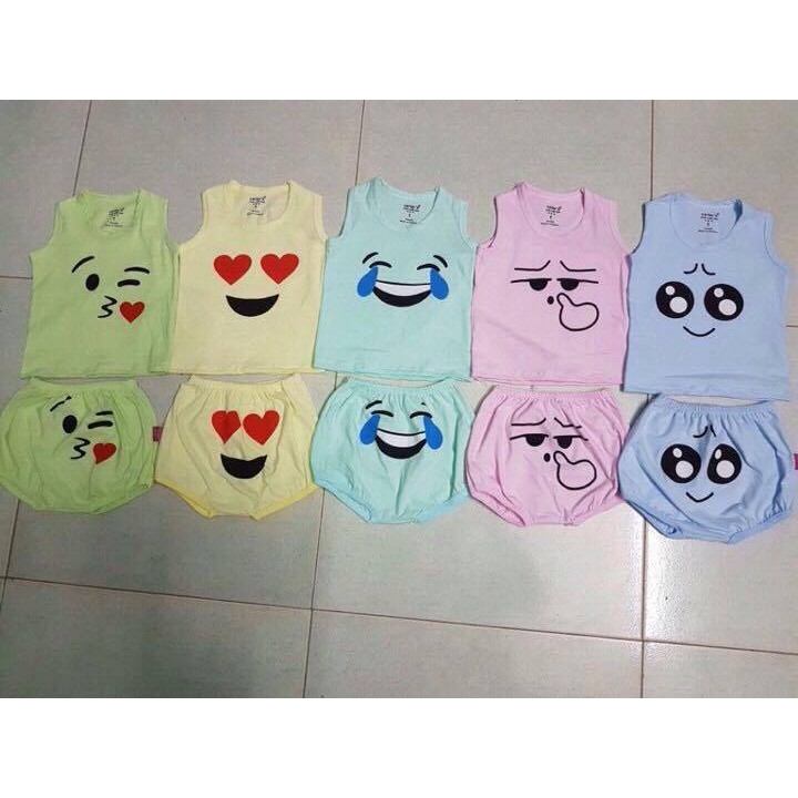 HÀNG LOẠI 1 - Set 5 bộ chip cảm xúc cotton 2 chiều