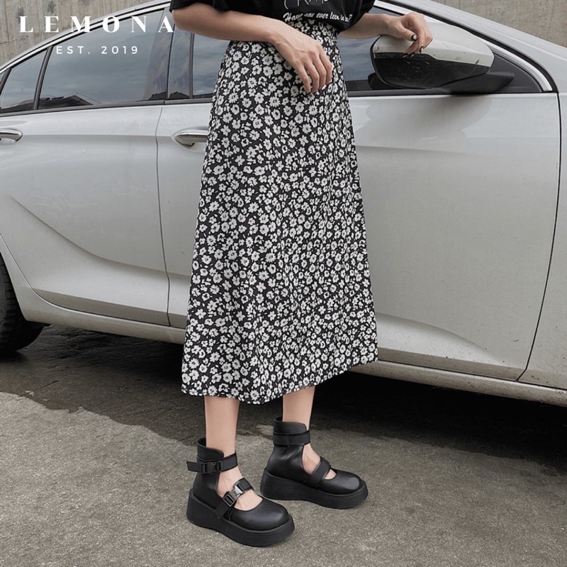 G8090 | GOTHIC BOOTS GIÀY CAO CỔ SANDAL CÀI KHUY PHONG CÁCH BẮC ÂU