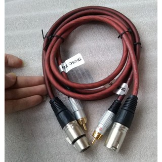 COMBO 2 dây CANON CÁI  ra AV ( Bông sen ) - Lõi đồng nguyên chất - dùng kết nối các thiết bị âm thanh