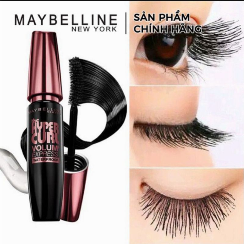 [CHÍNH HÃNG] Mascara Maybelline Volum’ Express Hyper Curl 9.2ml Siêu Dày Và Dài Mi PM705