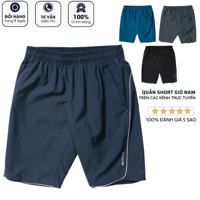 Quần Đùi Nam (4 màu), Chất Vải Gió Mềm, Siêu Nhẹ, Dáng Thể Thao, Thiết Kế Trẻ Trung Năng Động H5