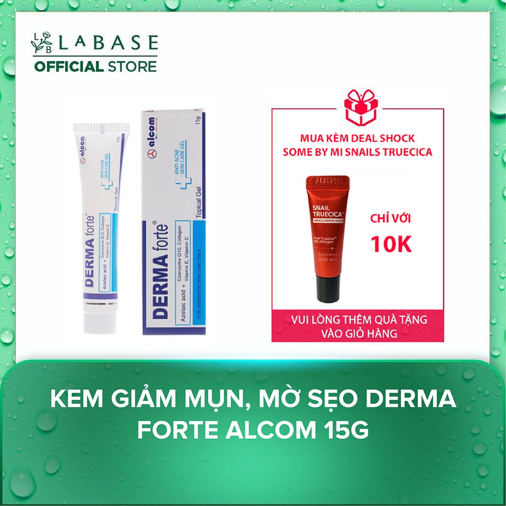 Kem giảm mụn, mờ thâm sẹo Derma Forte Alcom 15g