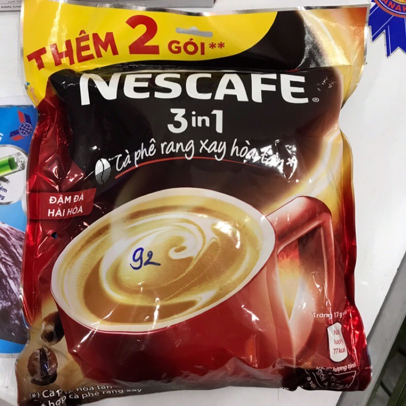 Bịch 48 gói cà phê NESCAFE 3in1 816gram