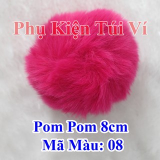 Pom pom trơn 8cm (30k/cái)